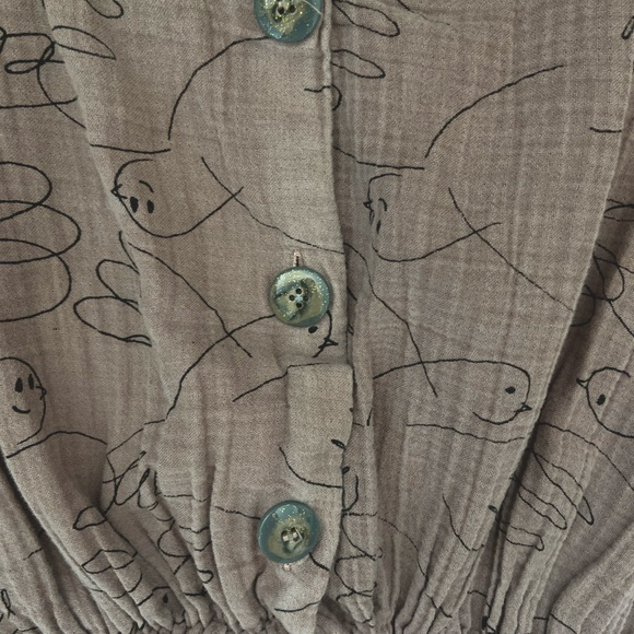 Bono Chose cotton gauze dove dress 4/5y - Picture 4 of 5